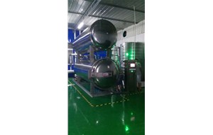 江蘇南通全自動雙層水浴1200*3600使用現(xiàn)場。用于鵪鶉蛋高溫殺菌。